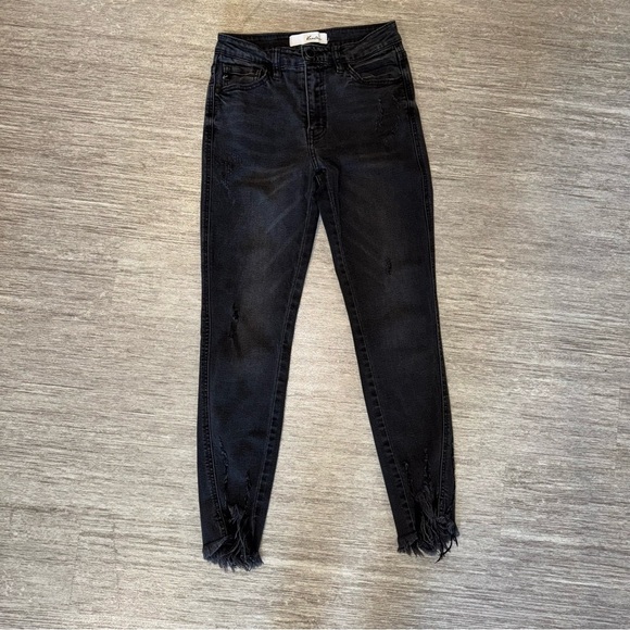 KanCan Juniper High Rise Ankle Skinny Jean Black - Picture 4 of 6